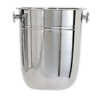 Thumbnail image #1 for Admiral Craft Equipment Corp. WB-8 8-Quart Stainless Steel Mirror-Finish Non-Insulated Wine Bucket with Two Knob Handles Case of 24