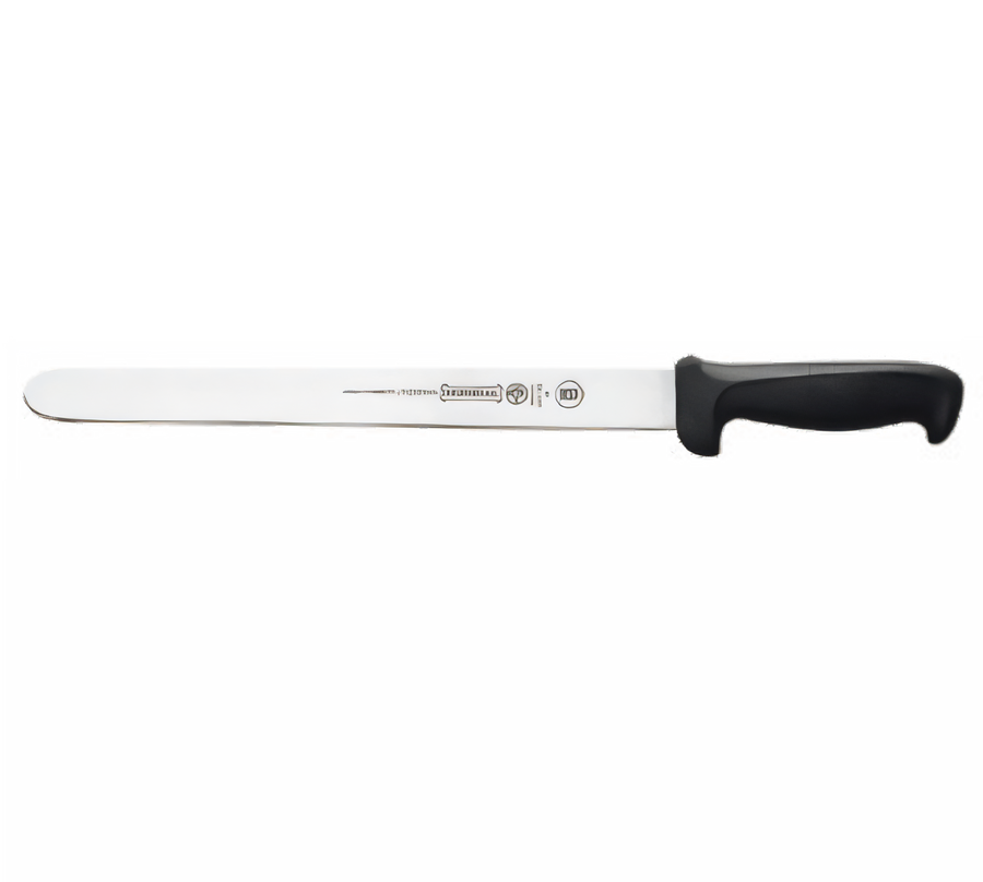 Product image #1 for Mundial 12-Inch Slicing Knife with Rounded Tip and Antimicrobial Black Polypropylene Handle