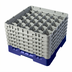 Thumbnail image #2 for Cambro Camrack 30-Compartment Full Size Glass Rack with 6 Soft Gray Extenders, Navy Blue