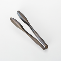 American Metalcraft Vintage Hammered Black Serving Tongs, 11-3/4-Inch, 18/0 Stainless Steel