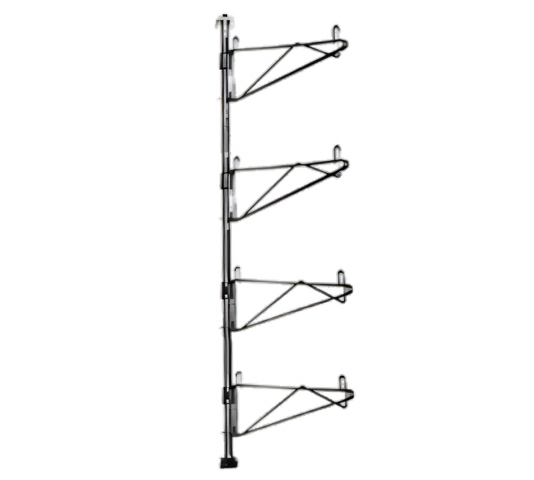 Product image #1 for Eagle Valu-Gard Prepackaged Adjustable Post Wire Wall-Mount End Unit for 21-Inch Deep Shelves