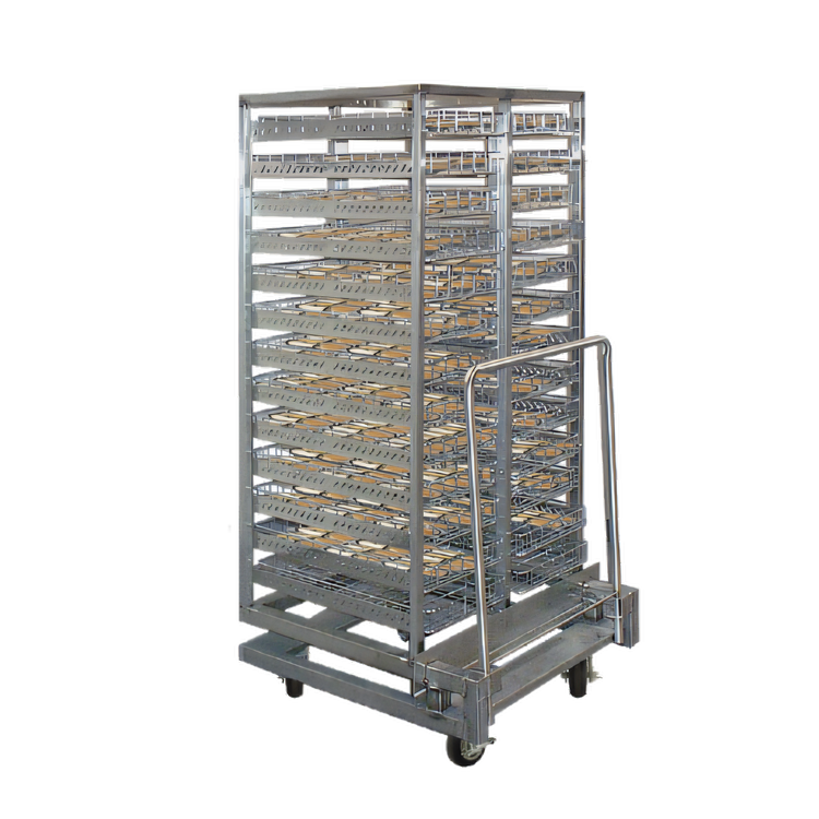 Product image #1 for FWE End-Loading Rethermalizer-Holding Roll-In Rack for 26 Wire Baskets
