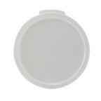 Thumbnail image #1 for Winco PPRC-68C Round Food Pan Cover for 6 & 8 qt., White Polypropylene Case of 12