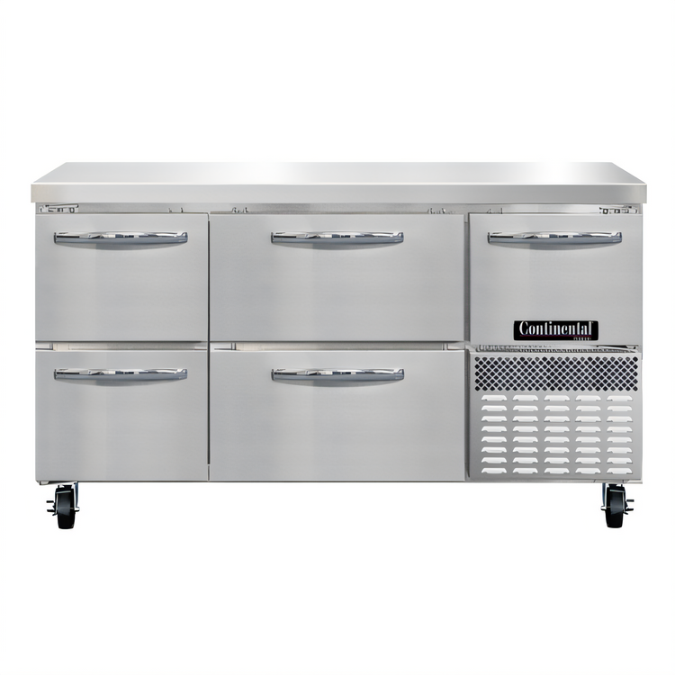 Product image #1 for Continental Refrigerator FA60SN-D 60" Shallow Depth Worktop Freezer