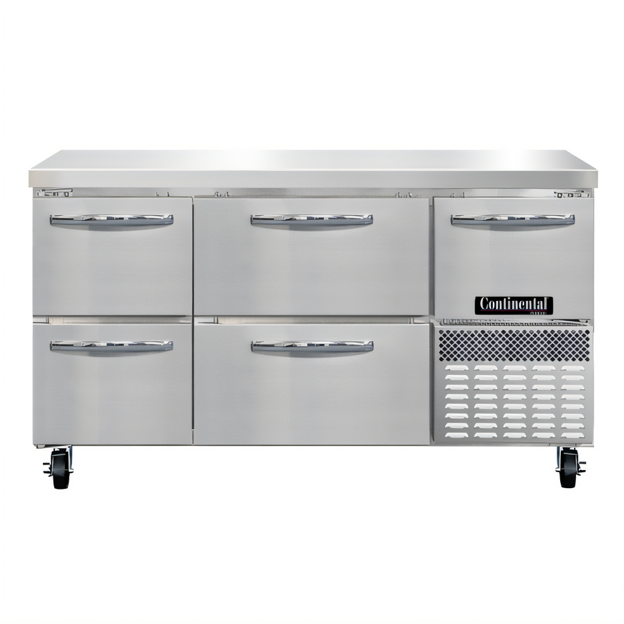 Product image #1 for Continental Refrigerator FA60SN-D 60" Shallow Depth Worktop Freezer