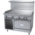 Thumbnail image #1 for Garland G Starfire Pro G48-G48RS 48-Inch Gas Restaurant Range with Griddle, Standard Oven, and Storage Base