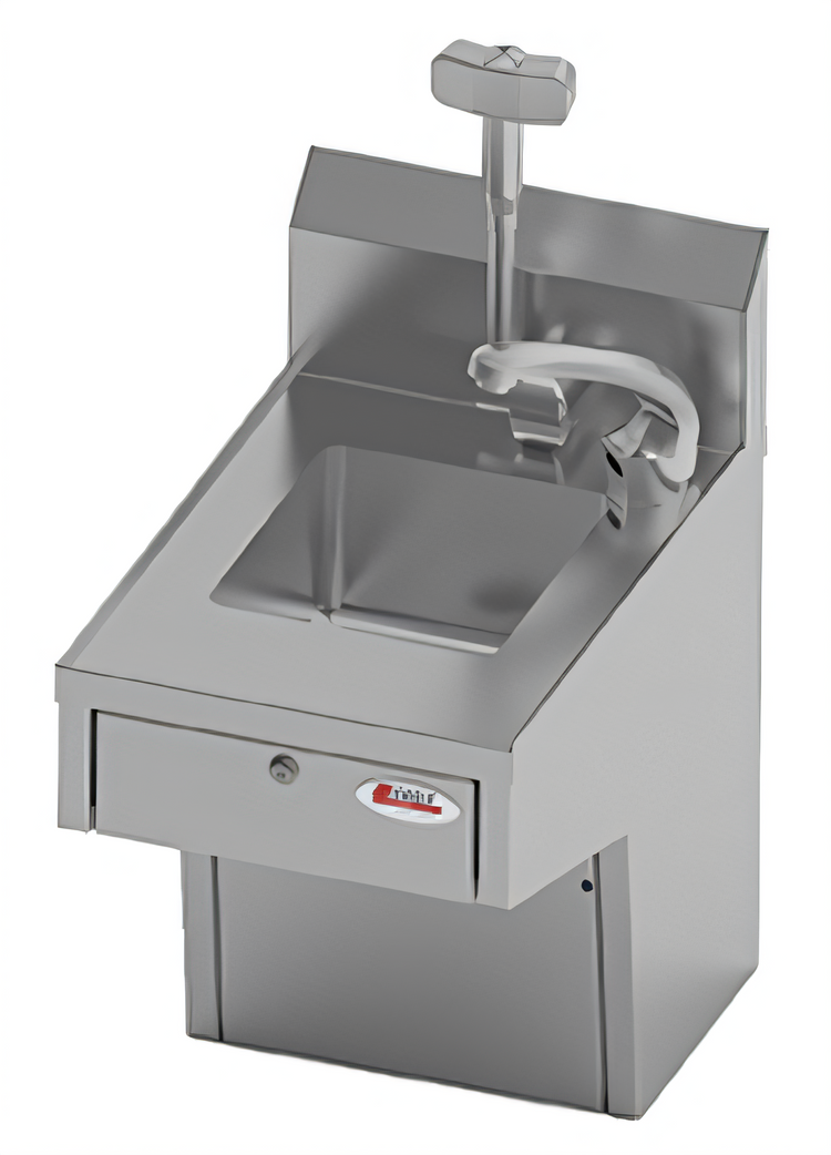 Product image #1 for Eagle Group HSAP-10-EYE Wall Mount Hand Sink with Electronic Eye Faucet, Skirt & Dispensers