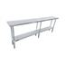 Thumbnail image #1 for Sapphire 84-Inch x 24-Inch Stainless Steel Flat Top Worktable with Galvanized Legs and Undershelf