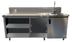 Thumbnail image #1 for Advance Tabco 72-Inch Stainless Steel Beverage Table with Right-Side Sink, Glass Rack, and Enclosed Base