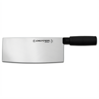 Dexter Russell SofGrip 8-Inch Chinese Chef's/Cook's Knife Cleaver with Black Soft-Grip Handle