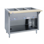 Thumbnail image #1 for Duke Manufacturing Thurmaduke E-2-CBPG 32-Inch Electric Steamtable with 2 Sealed Wells, Open Storage Base and Thermostatic Controls