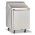 Thumbnail image #1 for Delfield Mega Top Single-Section Prep Table Refrigerator, 27 Inch Wide, 1 Door, 12 Sixth-Size Pan Capacity