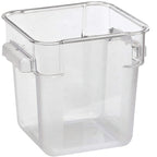 Thumbnail image #1 for Omcan USA 80167 12-Quart Square Clear Polycarbonate Food Storage Container, Container Only Case of 12