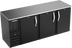 Thumbnail image #1 for Beverage-Air Three-Section Food-Rated Solid Door Back Bar Refrigerator with Stainless Steel Top, 78-Inch