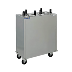 Thumbnail image #1 for Delfield Shelleymatic CAB2-1450 Mobile Enclosed Unheated Dish Dispenser, 2 Compartments, Stainless Steel, 12-14-1/2 Inch Round Plates