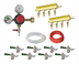 Thumbnail image #1 for Krowne 8-Faucet Draft Beer Kit with CO2 Tank Mount, Manifolds, and Sankey Keg Taps
