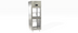 Thumbnail image #1 for Delfield 1-Section Pass-Thru Reach-In Refrigerator with 4 Half-Height Locking Glass Doors, 22.9 Cu. Ft., Stainless Steel, Top-Mounted Self-Contained