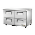 Thumbnail image #1 for True 48-Inch 4-Drawer 2-Section Undercounter Refrigerator