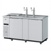 Thumbnail image #1 for Turbo Air Super Deluxe Club Top 3 Half-Barrel Keg Beer Dispenser with 2 Columns and 2 Swing Doors