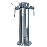 Finnesse Countertop Air-Cooled Wine Font with 3 Side Pull Faucets