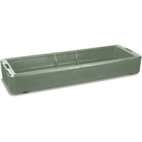 SixStar 6-Foot Textured Polyethylene Food Bar Basin Only, Slate Blue