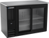 Thumbnail image #1 for Beverage-Air 48-Inch Two-Section Food-Rated Back Bar Refrigerator with Sliding Glass Doors, Black