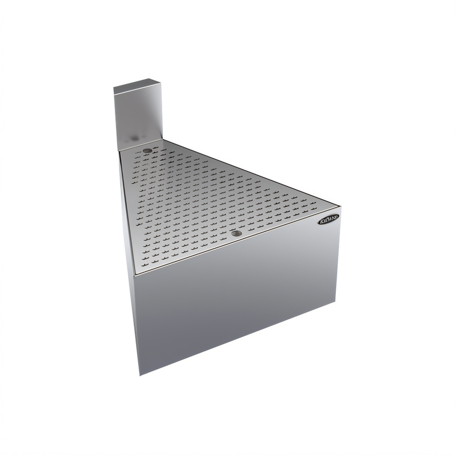Product image #1 for Krowne Royal Series 45° Front Corner Underbar Drainboard Filler, 24-Inch Front-to-Back, Stainless Steel