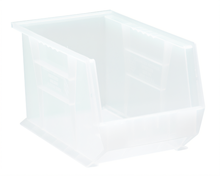 Product image #1 for Quantum Clear Stack and Hang Bin with Divider Slot, 8-1/4 x 13-5/8 x 8 Inches