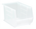 Thumbnail image #1 for Quantum Clear Stack and Hang Bin with Divider Slot, 8-1/4 x 13-5/8 x 8 Inches