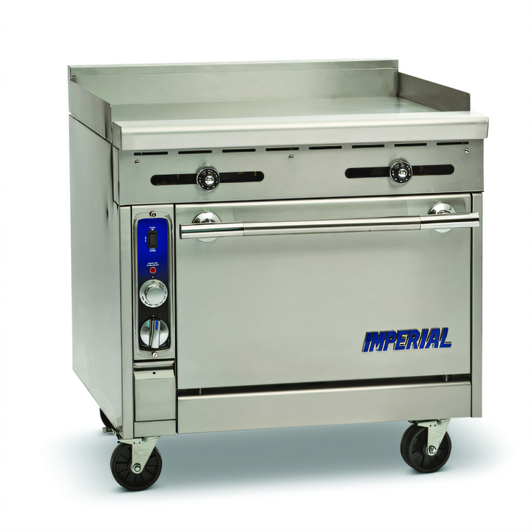 Product image #1 for Imperial Spec Series 36-Inch Heavy Duty Gas Range with Griddle and Convection Oven