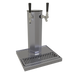 Thumbnail image #1 for Glastender 2-Faucet Stainless Steel Countertop Air-Cooled Column Draft Dispensing Tower with Integral Drain Pan