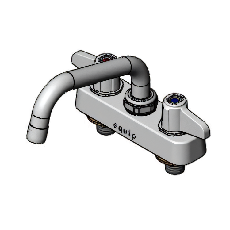 Product image #1 for equip 4-Inch Centers Deck Mount Workboard Mixing Faucet with 6-Inch Swing Nozzle