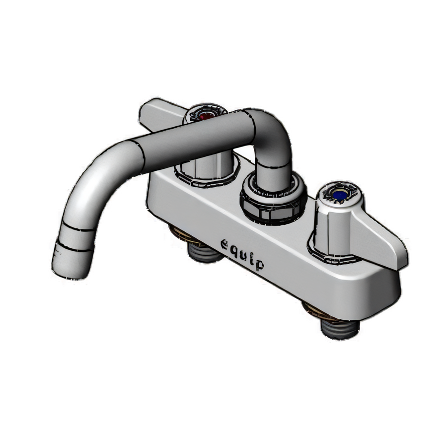 Product image #1 for equip 4-Inch Centers Deck Mount Workboard Mixing Faucet with 6-Inch Swing Nozzle