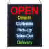 Thumbnail image #1 for Winco All-in-One English Open LED Sign, 19 x 24 Inches, Rectangular, Hanging Chain, 100-240 Volts