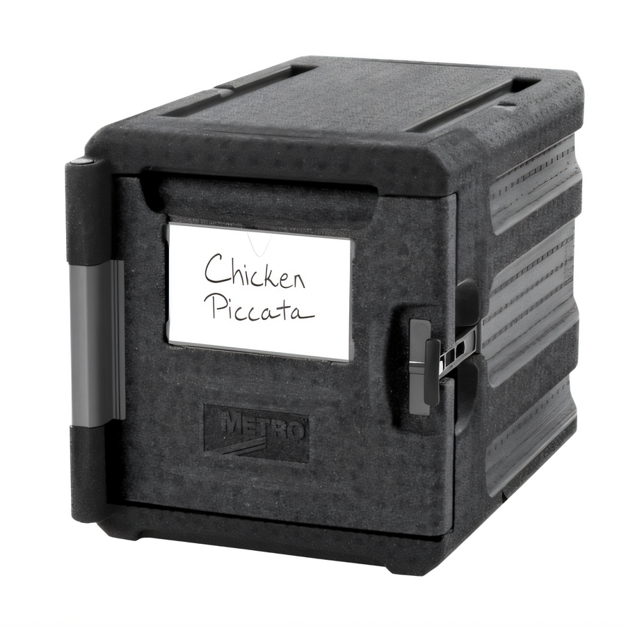 Product image #1 for Metro Mightylite ML300-BL 4-Pan Front-Load Insulated Food Pan Carrier, Black
