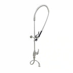 Thumbnail image #1 for T&S Brass S-2780-BJ Pre-Rinse Unit, single hole deck mount single lever faucet, 24” riser, 44” flexible hose with heat resistant handle, 1.07 GPM