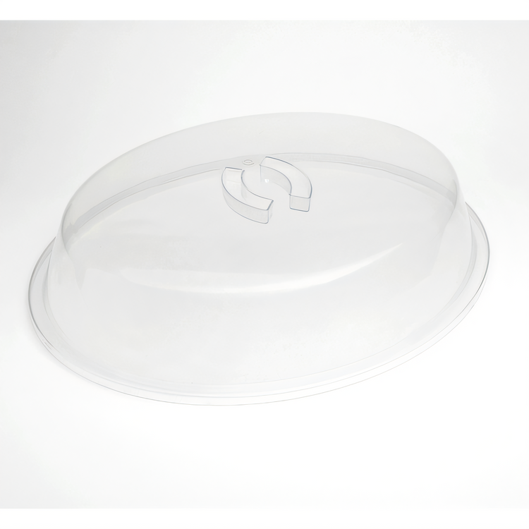 Product image #1 for American Metalcraft 28-Inch Oval Serving Tray Cover, Clear Antimicrobial ABS