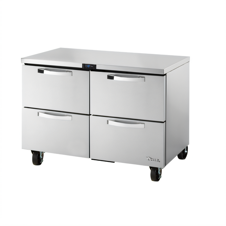 Product image #1 for True SPEC SERIES 48-Inch 4-Drawer Undercounter Freezer, -10°F, Stainless Steel, Self-Contained Rear-Mounted