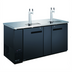 Thumbnail image #1 for Black Diamond 69-Inch Draft Beer Dispenser with 2 Double Tap Towers, 2 Hinged Doors and Stainless Steel Top