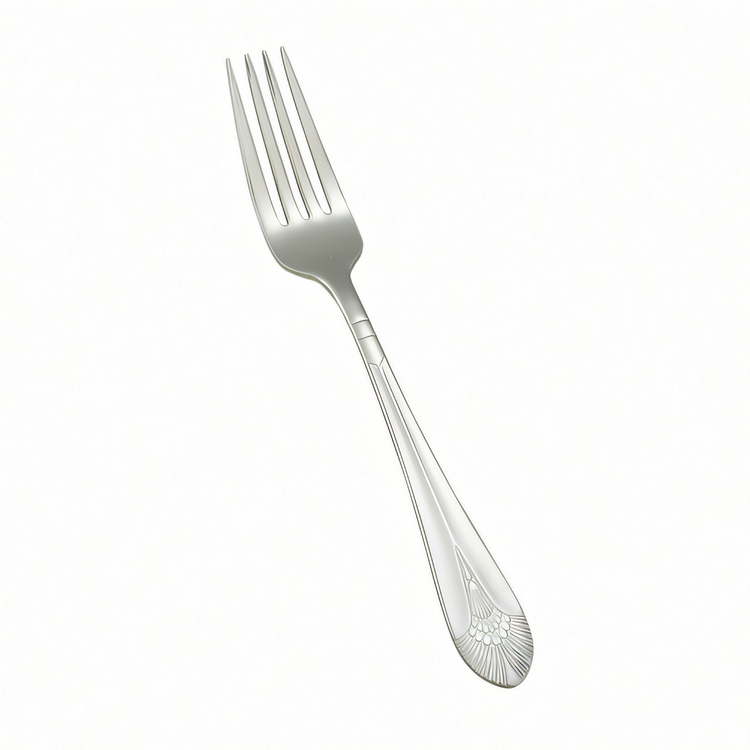Product image #1 for Peacock 8-Inch European Table Fork, 18/8 Stainless Steel, Extra Heavyweight, Mirror Finish
