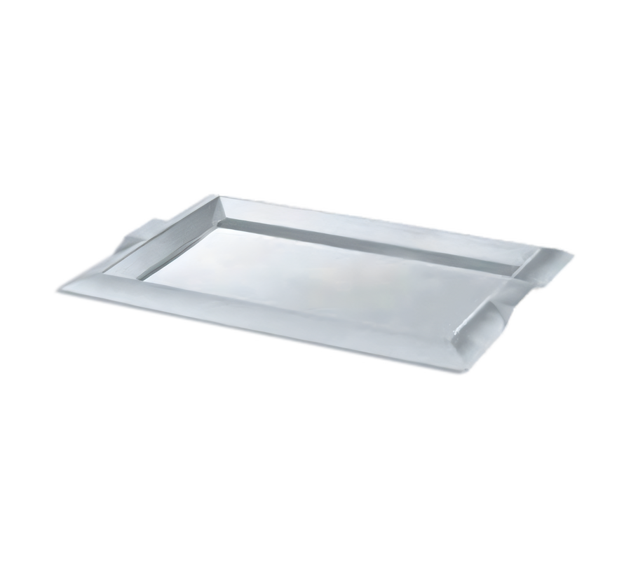 Product image #1 for Vollrath Medium Rectangular Stainless Steel Serving Tray with Integral Handles, 10 x 18 Inches