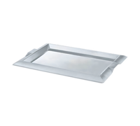 Vollrath Medium Rectangular Stainless Steel Serving Tray with Integral Handles, 10 x 18 Inches