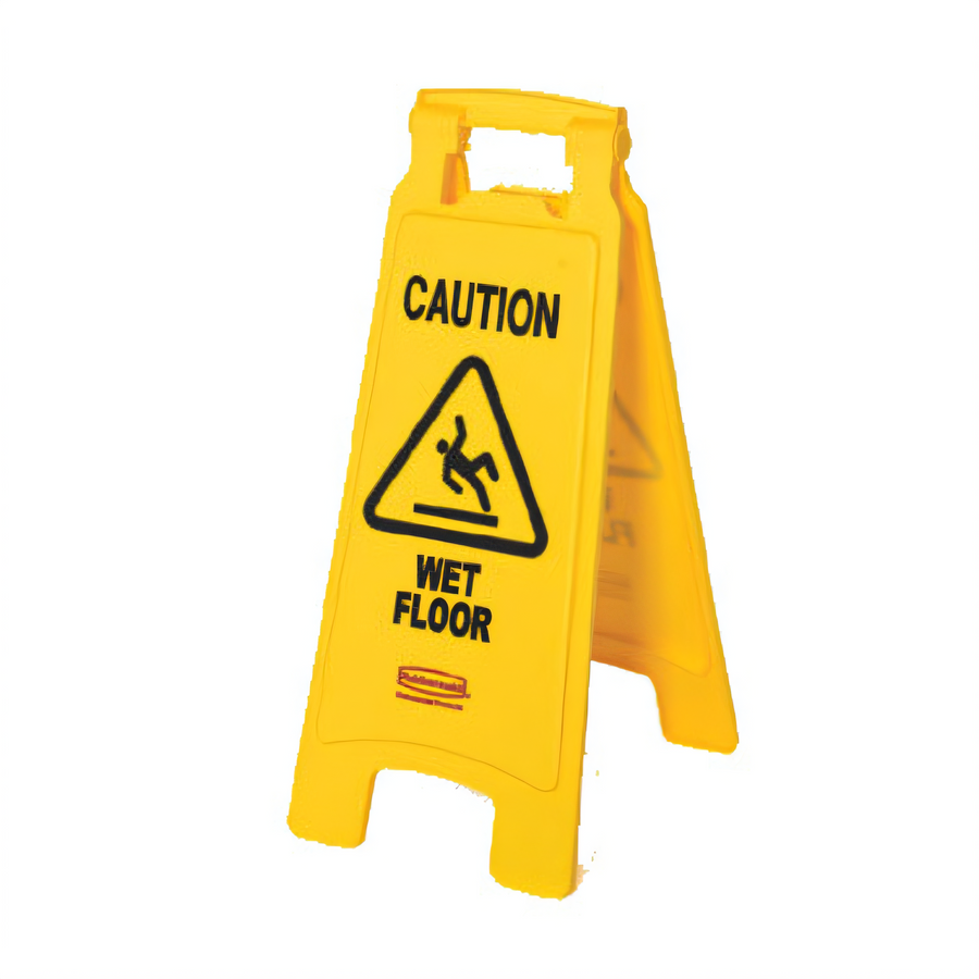 Product image #1 for Yellow Two-Sided Caution Wet Floor A-Frame Floor Sign