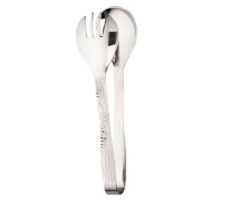 Product image #1 for Hammered Stainless Steel Buffet Serving Tongs, 8 Inch