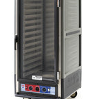 Thumbnail image #1 for Metro C5 Insulation Armour C537-CLFC-L-GY 3/4-Height Mobile Heated Holding & Proofing Cabinet, Clear Door, 27-Pan, 120V