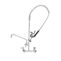 equip 5PR-8W18 8 Inches Wall-Mount Pre-Rinse Unit with 18 Inches Add-On Faucet & 44 Inches Flexible Hose