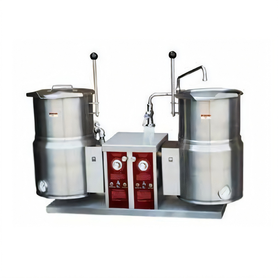 Product image #1 for Crown EC-12TW-2 Twin 12-Gallon Electric Tilting Countertop Kettle