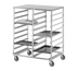 Thumbnail image #1 for Channel Manufacturing Aluminum Cafeteria Tray Delivery Rack, Double Section Side-Load, 36-Tray Capacity