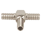Thumbnail image #1 for Micro Matic USA SST-E2 Gas Hose Tee Fitting, 5/16" I.D., Stainless Steel