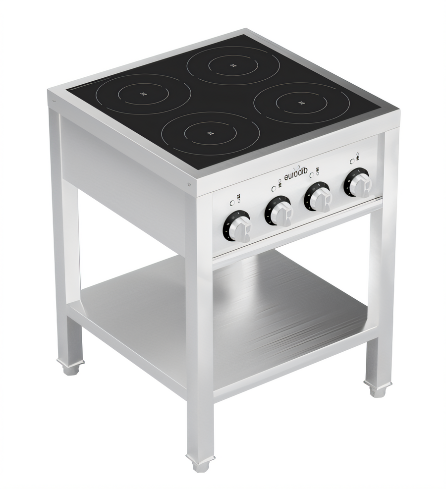 Product image #1 for Eurodib Commercial Freestanding 4-Zone Induction Cooktop, 208V 3-Phase